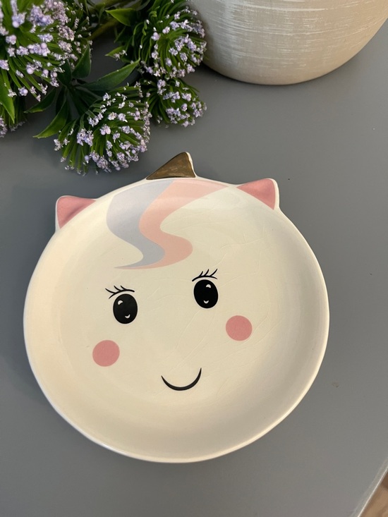10 Strawberry Street Other - Unicorn Ceramic Trinket Dish